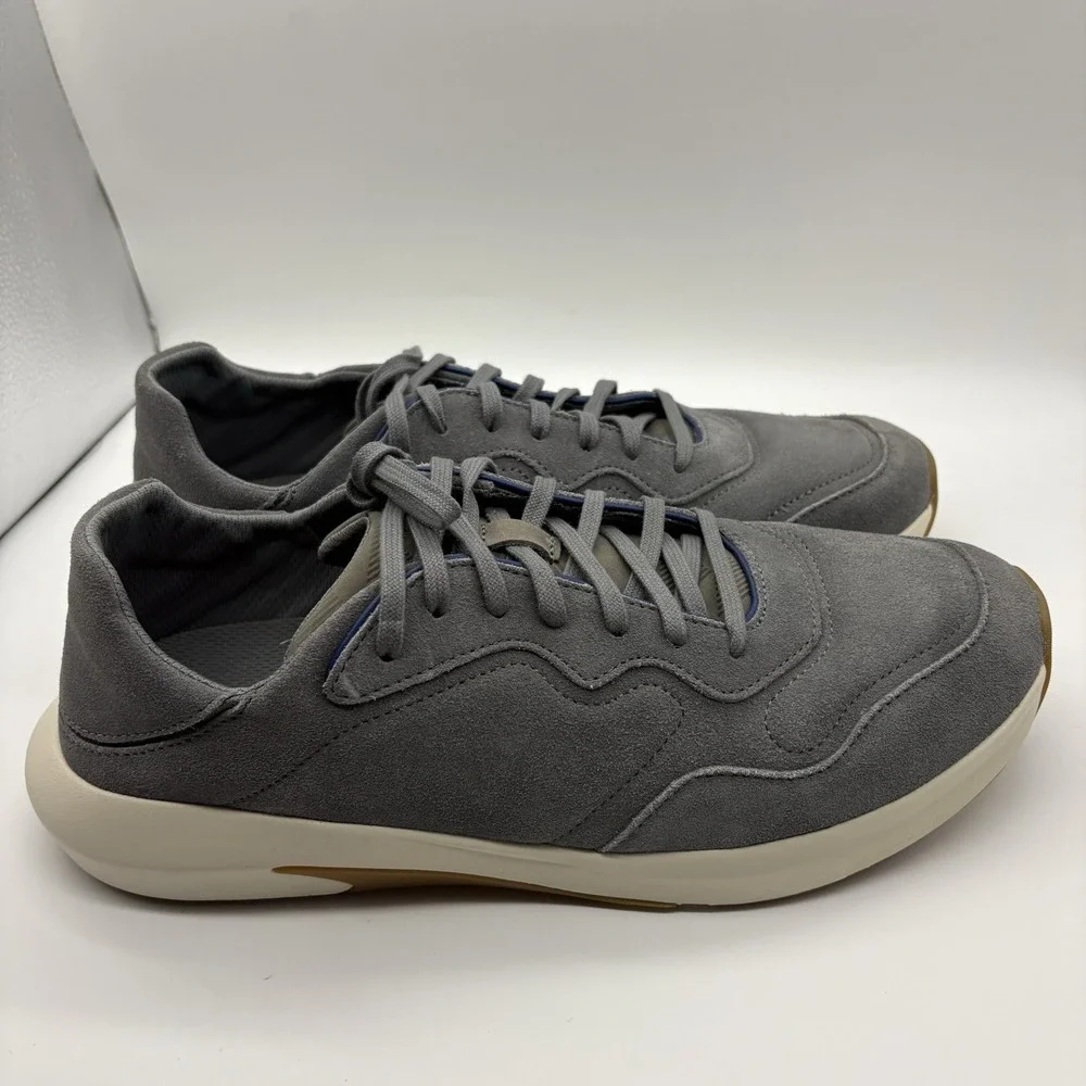 Olukai Men's Koheo Sneakers Suede Charcoal‎ / Charcoal Size 11 Casual Dress NWOB